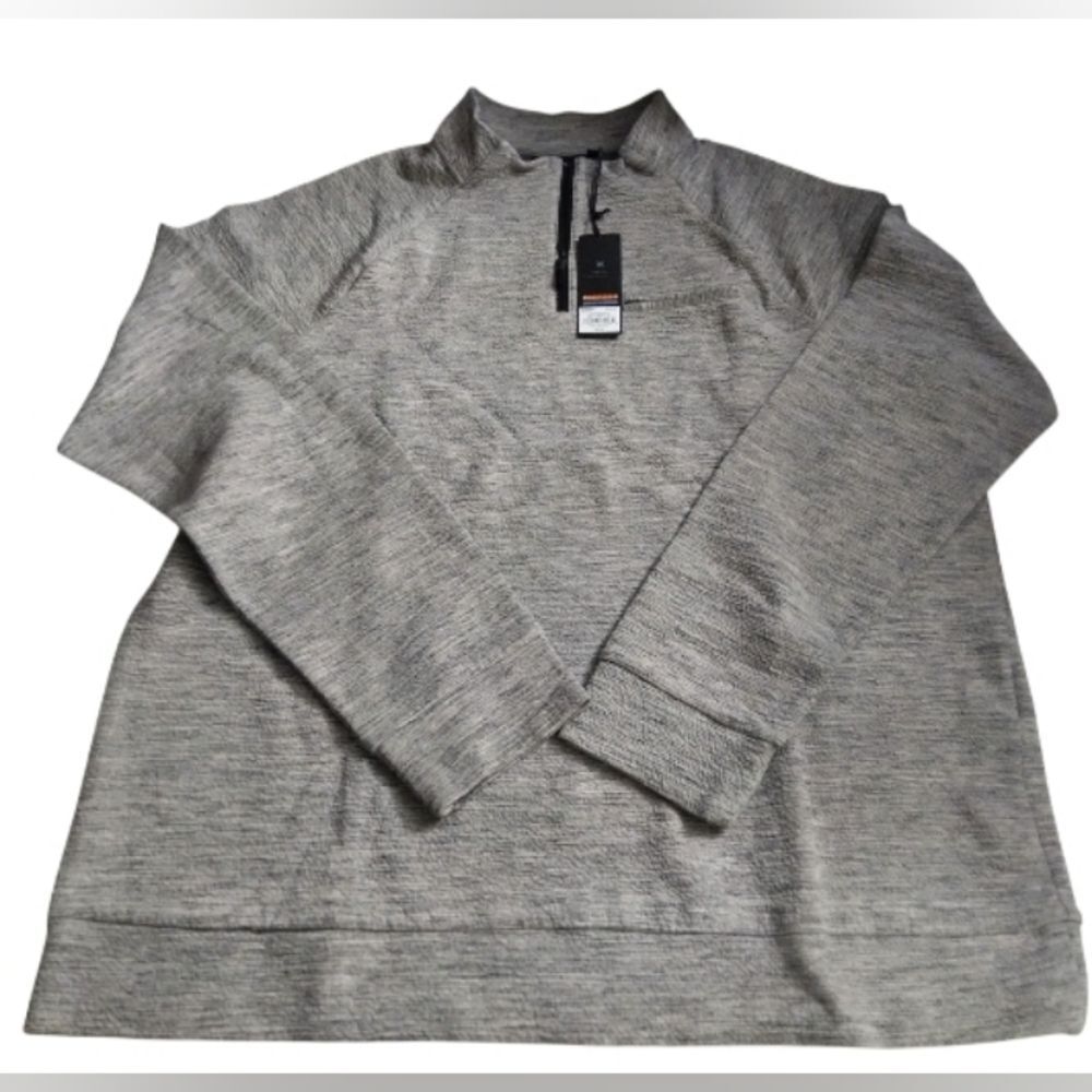 Marc Anthony Men's Gray Quarter-Zip Sweater Size  XXL  New